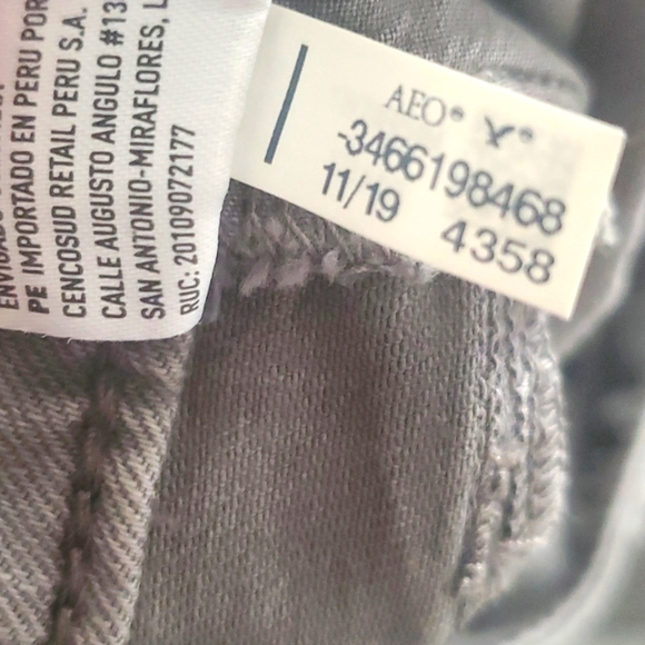 Jeans pants American eagle SKINNY Size 29×32 Strech Very good conditions Gray - Picture 14 of 15